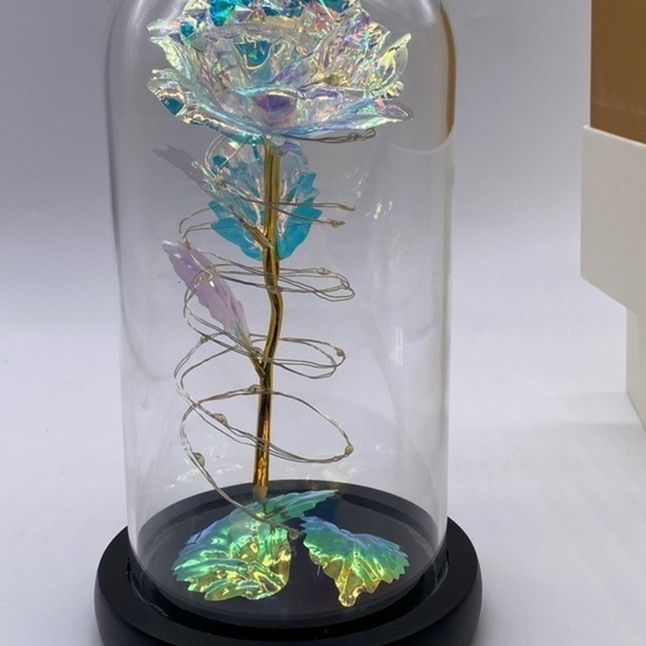 Simulation Rose Lamp with Lampshade Table Night Light Home Decor - Picture 7 of 7